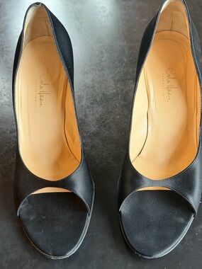 ColeHaan Collective Women's Black Open-Toe Heels